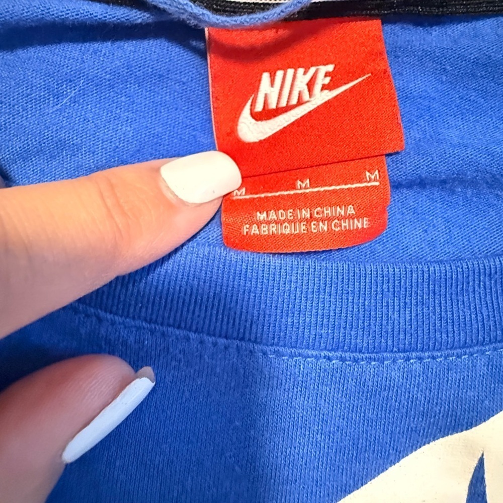Nike Women's Blue Long Sleeve Top Size M - Picture 5 of 6